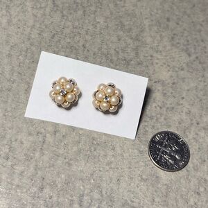 Pearl Cluster Earrings